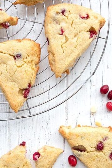 Sourdough Cranberry Orange Scones