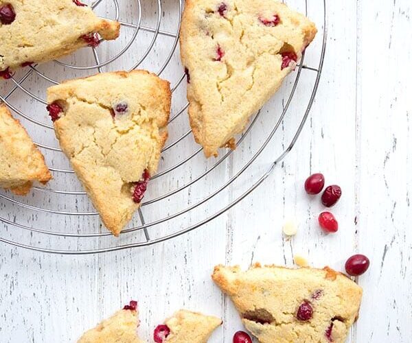 Sourdough Cranberry Orange Scones