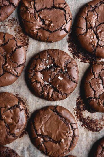 Fudgy Gluten-Free Sourdough Brownie Cookies