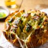 Sourdough Discard Garlic Pull-Apart Bread
