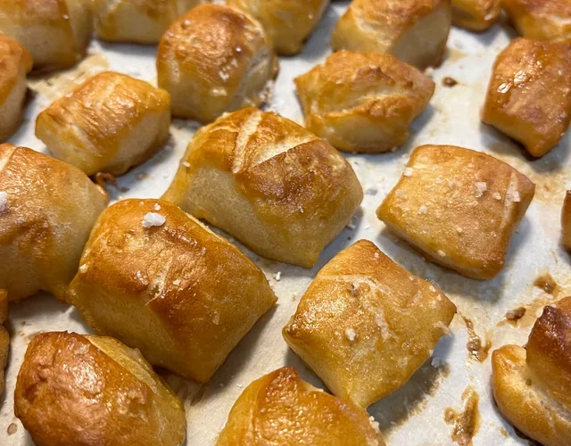 Sourdough Pretzel Bites